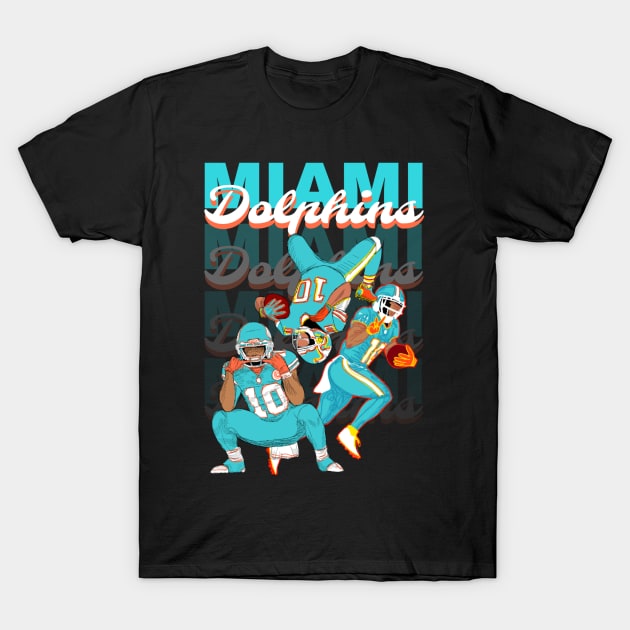 Tyreek Hill - Miami dolphins T-Shirt by Mic jr